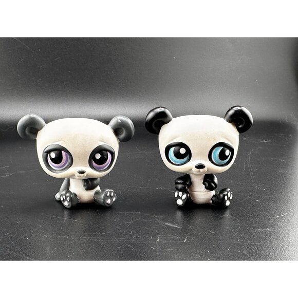 Littlest Pet Shop Pet Pairs Panda #89 & Panda #90 Twin Bears 2005 G1 AUTHENTIC - Picture 1 of 8